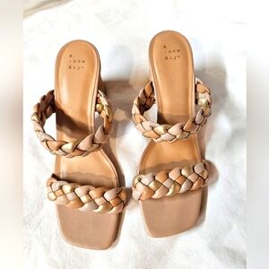 A New Day Braided Strap Heels